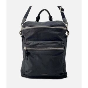Burberry Black Nylon Convertible Backpack